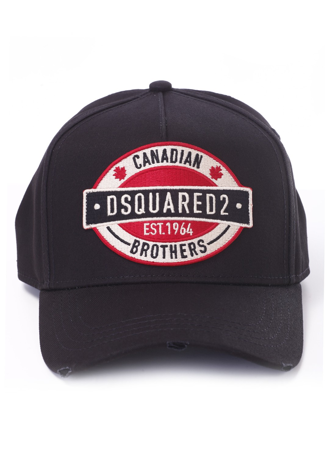 shop DSQUARED2 Saldi Cappello: DSQUARED2 baseball cap in gabardina di cotone.
Dettagli destroyed.
Patch "CANADA FLAG" ricamata sul davanti.
Cinturino regolabile sul retro.
Composizione: 100% cotone.
Made in China.. BCM0621 05C00001-2124 number 2999335